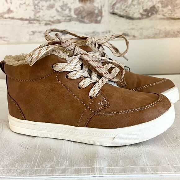 Oshkosh Faux Leather Size Zip Booties Toddlers kids size 11 M - Picture 1 of 7